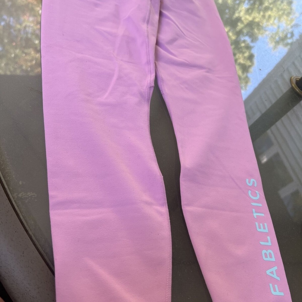 Fabletics Purple Powerhold Define High-Waisted 7/… - image 3